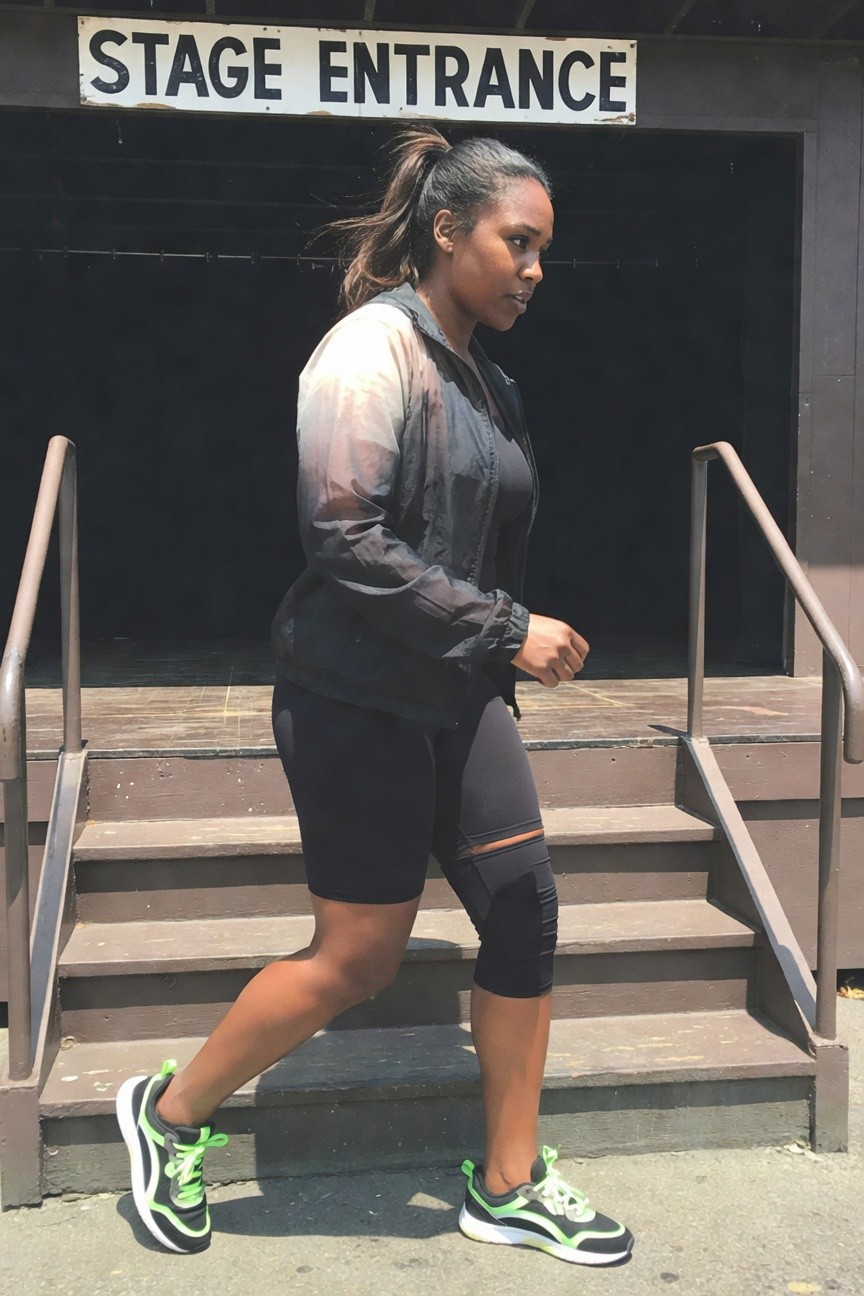Black Jacket With Shorts And Leggings