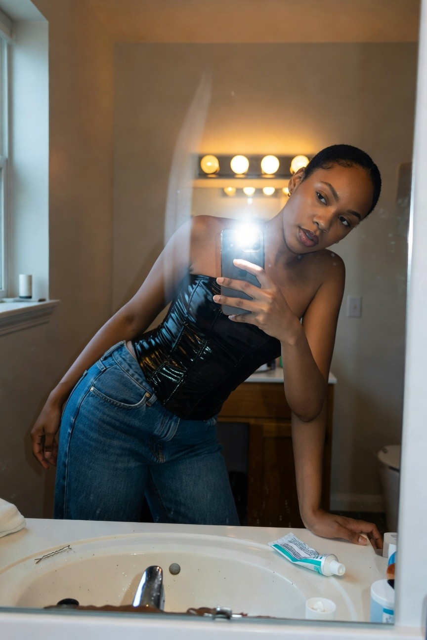 Black Corset Top With Jeans