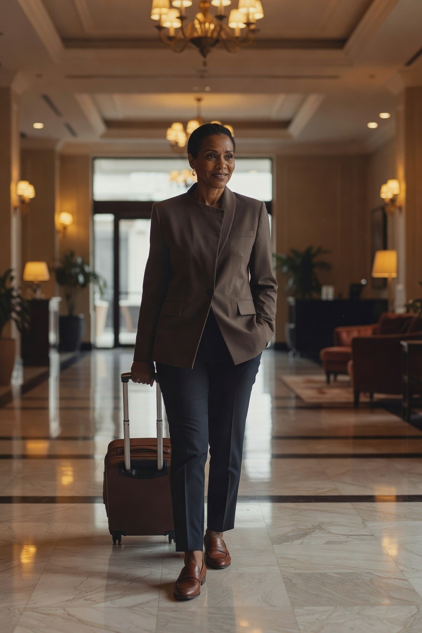 Blazer And Pants For Spring Travel