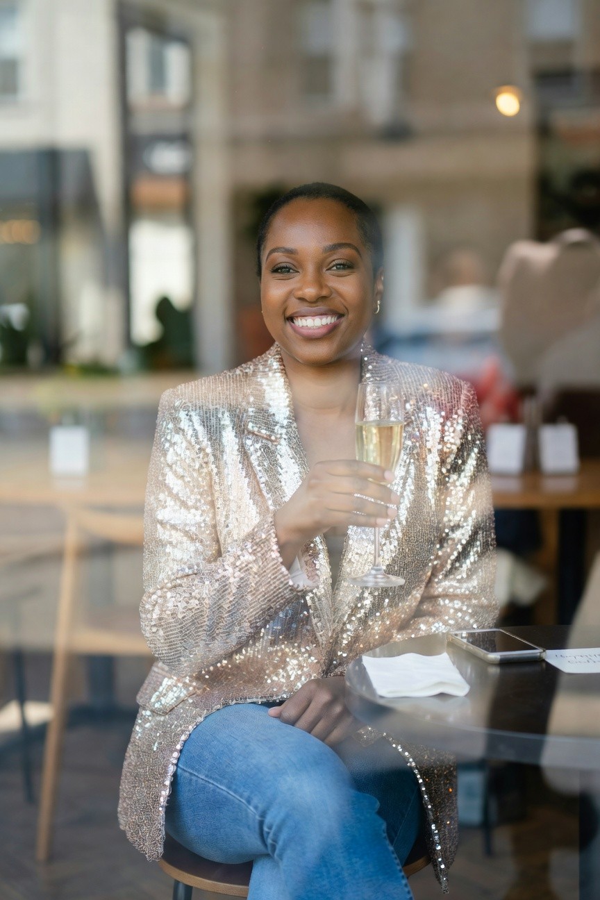 Sequin Blazer With Jeans