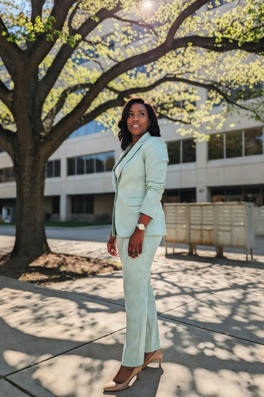 Mint Green Pantsuit