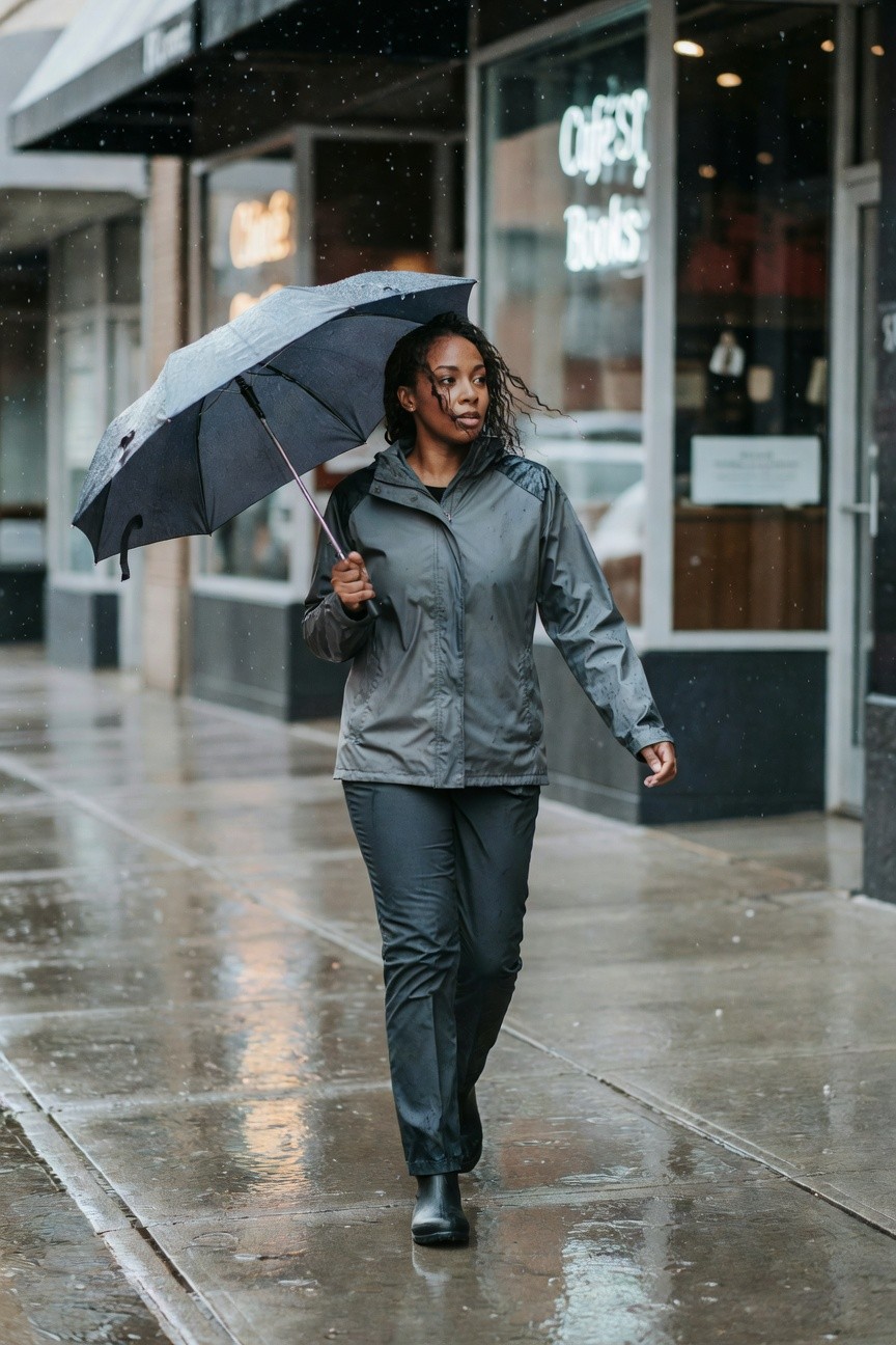 Gray Jacket And Slim Pants For Any Venue
