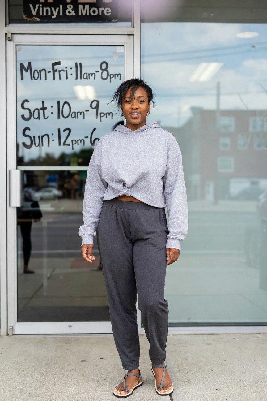 Grey Hoodie With Joggers