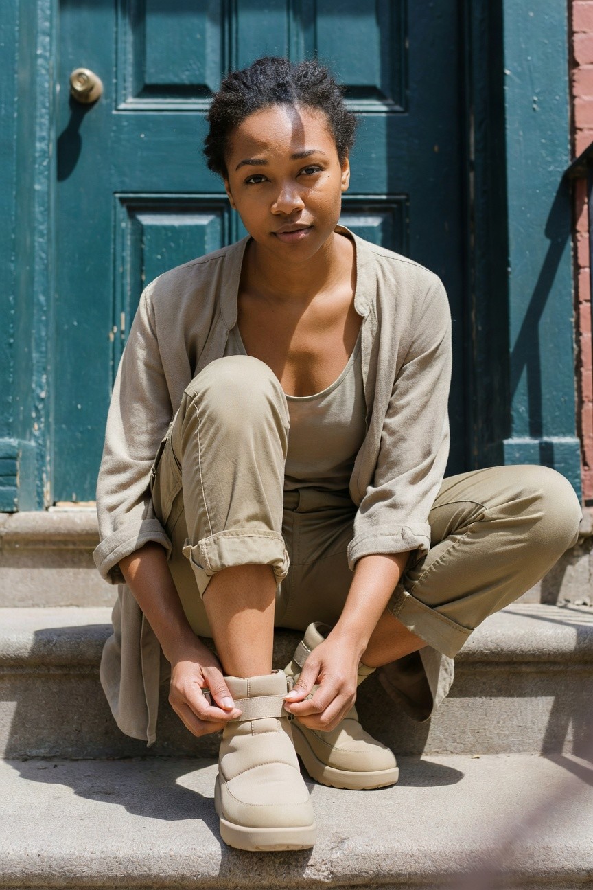 Neutral Layers With Easy Boots